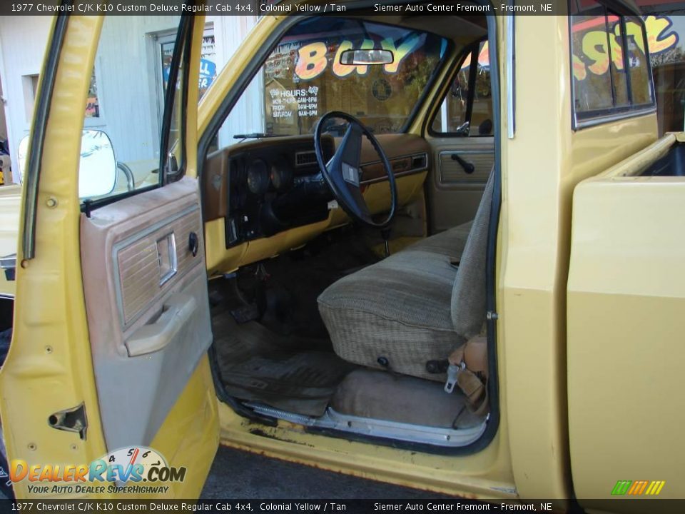 Tan Interior - 1977 Chevrolet C/K K10 Custom Deluxe Regular Cab 4x4 Photo #6