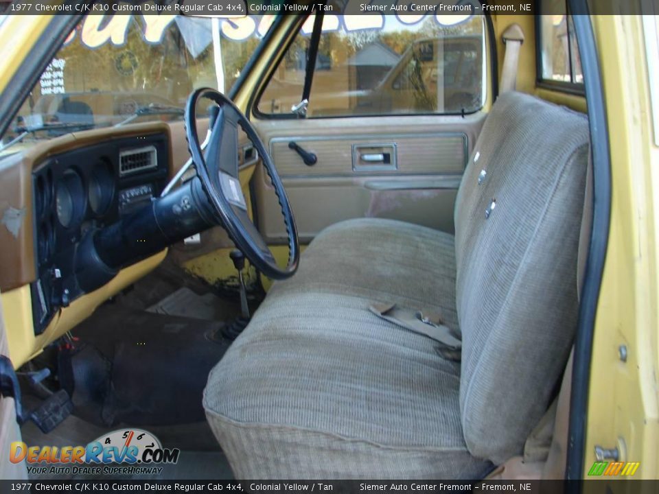 Front Seat of 1977 Chevrolet C/K K10 Custom Deluxe Regular Cab 4x4 Photo #7