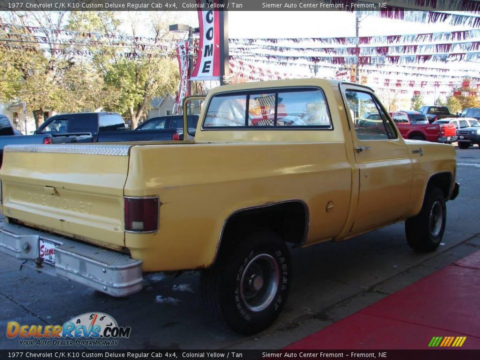 Colonial Yellow 1977 Chevrolet C/K K10 Custom Deluxe Regular Cab 4x4 Photo #14