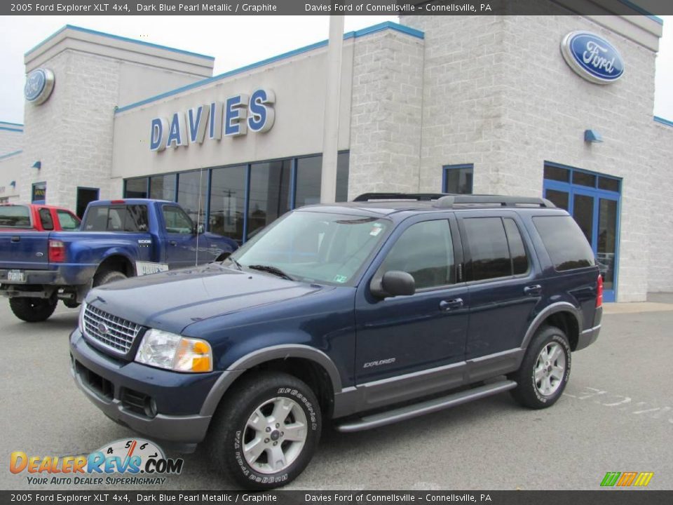 2005 Ford Explorer XLT 4x4 Dark Blue Pearl Metallic / Graphite Photo #1