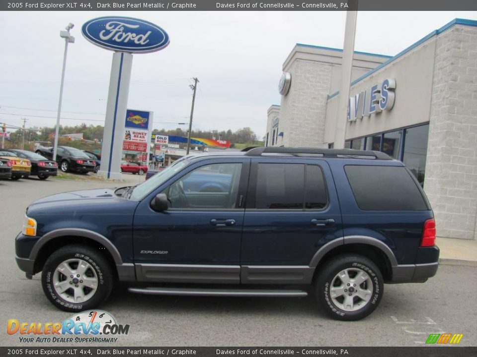 2005 Ford Explorer XLT 4x4 Dark Blue Pearl Metallic / Graphite Photo #2