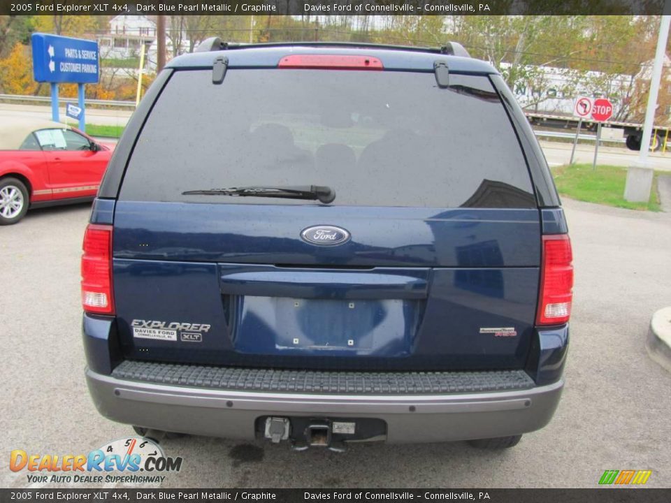 2005 Ford Explorer XLT 4x4 Dark Blue Pearl Metallic / Graphite Photo #6