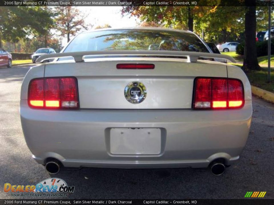 2006 Ford Mustang GT Premium Coupe Satin Silver Metallic / Dark Charcoal Photo #3