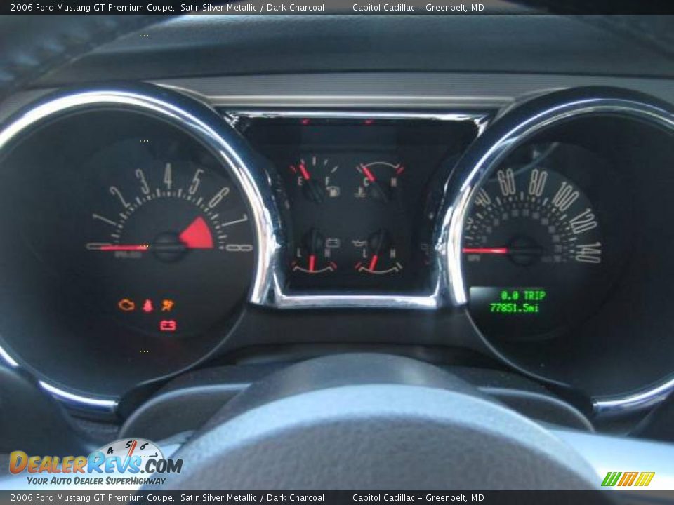 2006 Ford Mustang GT Premium Coupe Satin Silver Metallic / Dark Charcoal Photo #16