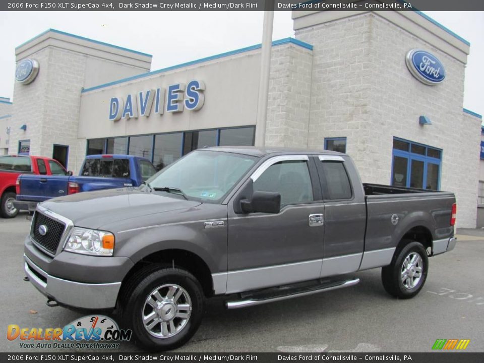 2006 Ford F150 XLT SuperCab 4x4 Dark Shadow Grey Metallic / Medium/Dark Flint Photo #1