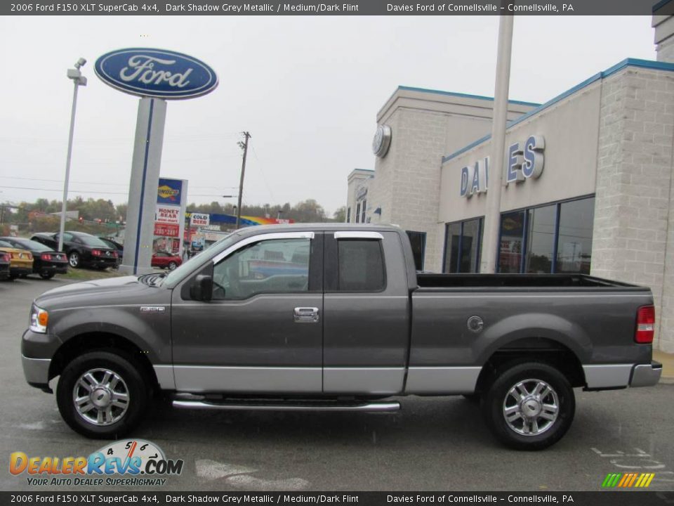 2006 Ford F150 XLT SuperCab 4x4 Dark Shadow Grey Metallic / Medium/Dark Flint Photo #2