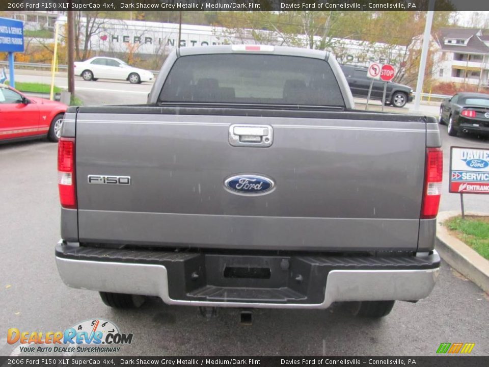 2006 Ford F150 XLT SuperCab 4x4 Dark Shadow Grey Metallic / Medium/Dark Flint Photo #6
