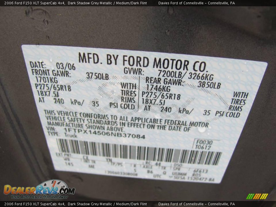 2006 Ford F150 XLT SuperCab 4x4 Dark Shadow Grey Metallic / Medium/Dark Flint Photo #14