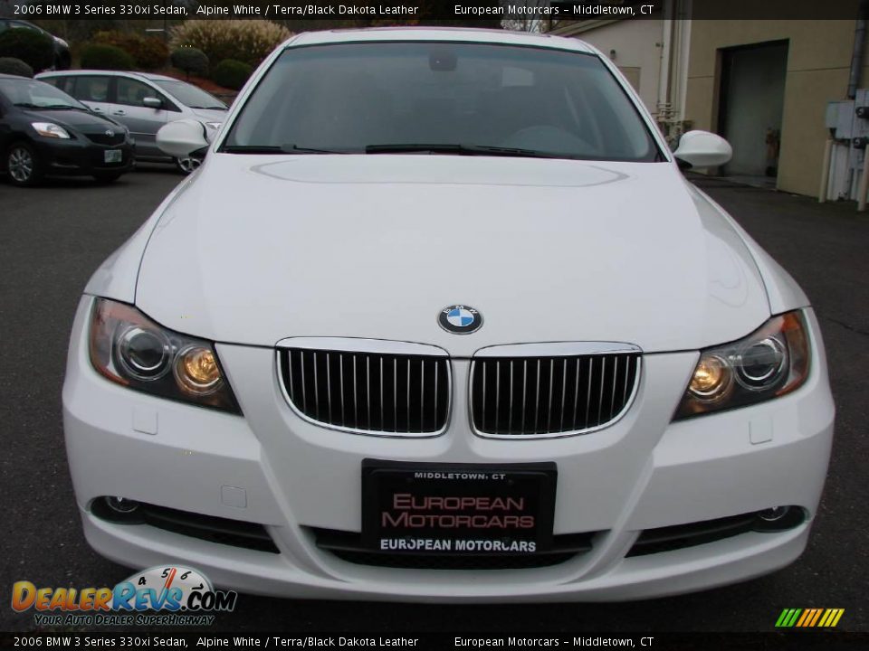 2006 BMW 3 Series 330xi Sedan Alpine White / Terra/Black Dakota Leather Photo #7