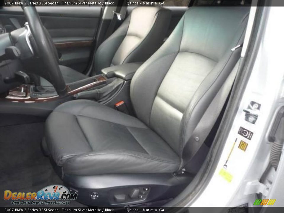 2007 BMW 3 Series 335i Sedan Titanium Silver Metallic / Black Photo #8
