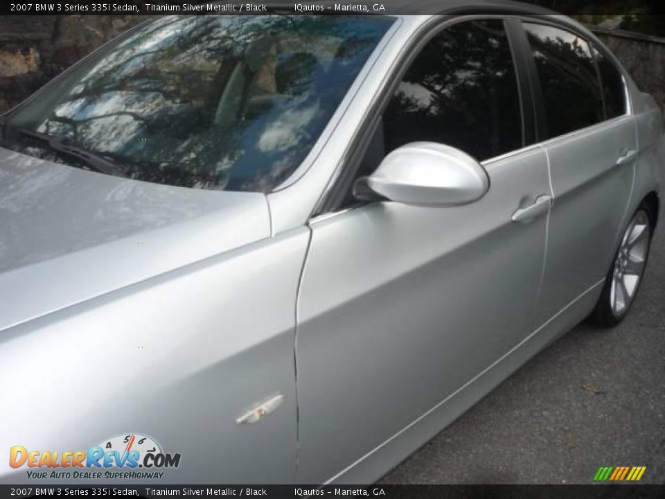 2007 BMW 3 Series 335i Sedan Titanium Silver Metallic / Black Photo #13