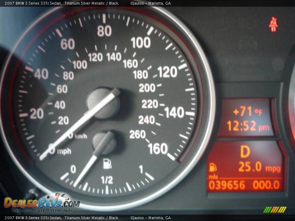 2007 BMW 3 Series 335i Sedan Titanium Silver Metallic / Black Photo #16