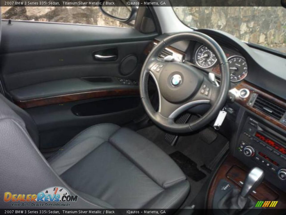 2007 BMW 3 Series 335i Sedan Titanium Silver Metallic / Black Photo #20