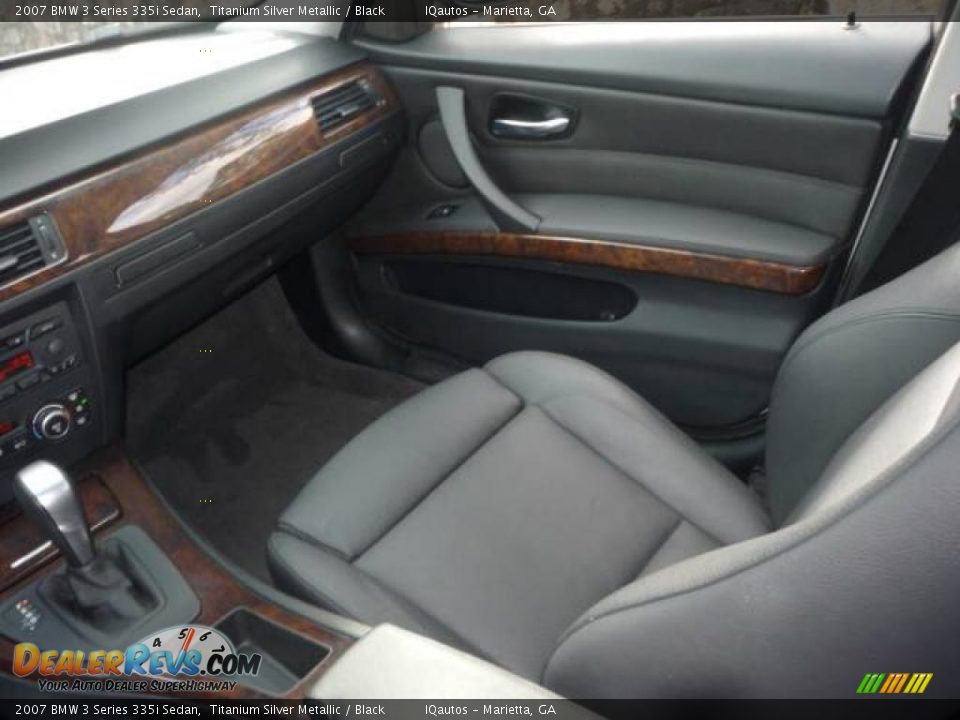 2007 BMW 3 Series 335i Sedan Titanium Silver Metallic / Black Photo #21