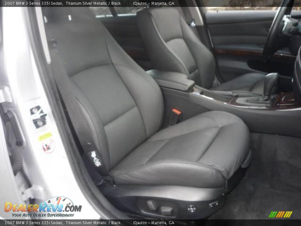 2007 BMW 3 Series 335i Sedan Titanium Silver Metallic / Black Photo #22