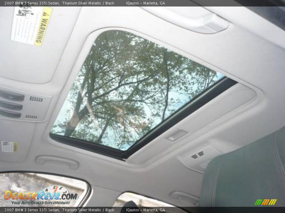 2007 BMW 3 Series 335i Sedan Titanium Silver Metallic / Black Photo #24