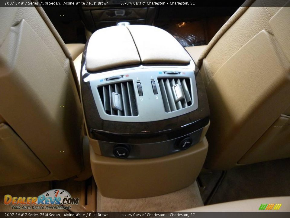 2007 BMW 7 Series 750i Sedan Alpine White / Rust Brown Photo #5