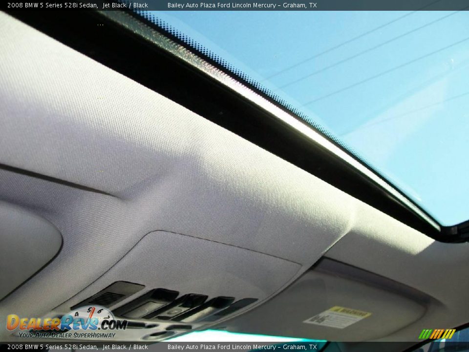 2008 BMW 5 Series 528i Sedan Jet Black / Black Photo #4