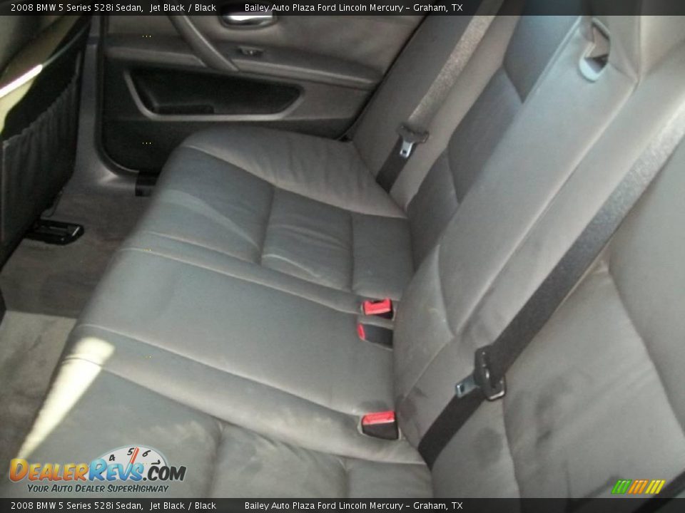2008 BMW 5 Series 528i Sedan Jet Black / Black Photo #5