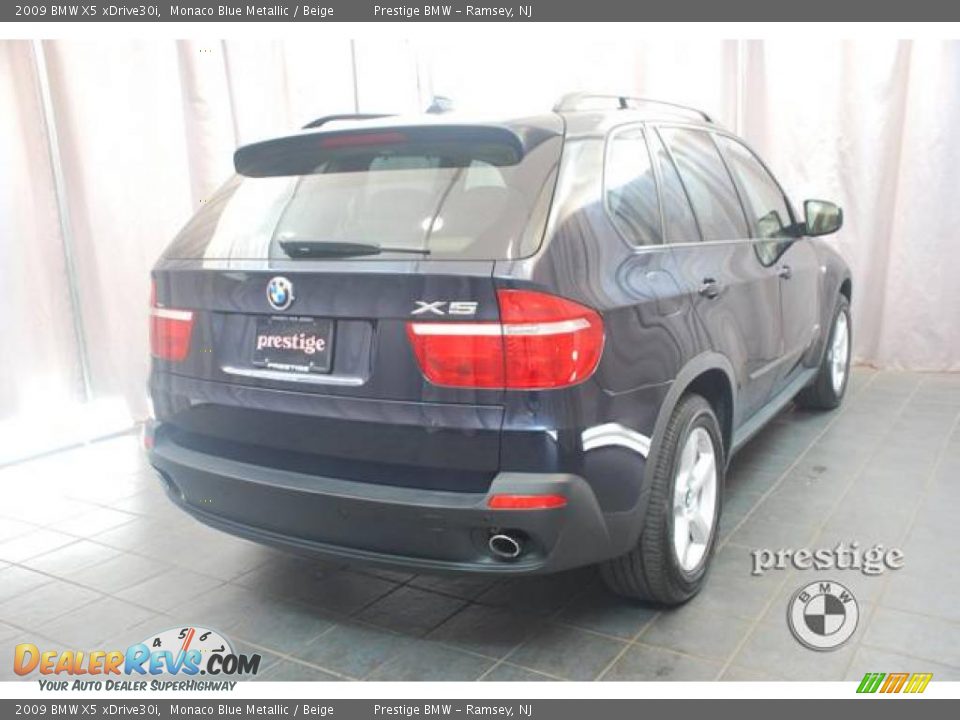 2009 BMW X5 xDrive30i Monaco Blue Metallic / Beige Photo #2