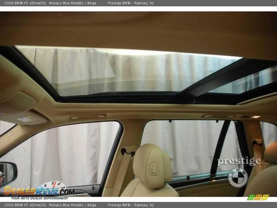 2009 BMW X5 xDrive30i Monaco Blue Metallic / Beige Photo #7