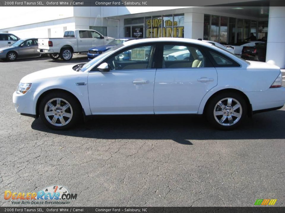 2008 Ford Taurus SEL Oxford White / Camel Photo #5