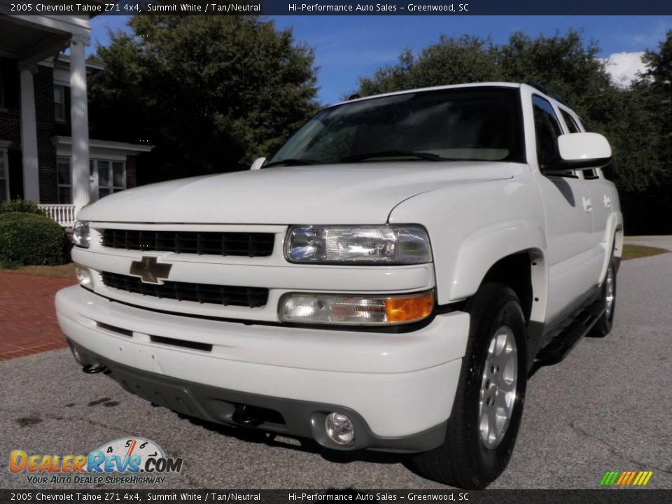 2005 Chevrolet Tahoe Z71 4x4 Summit White / Tan/Neutral Photo #1