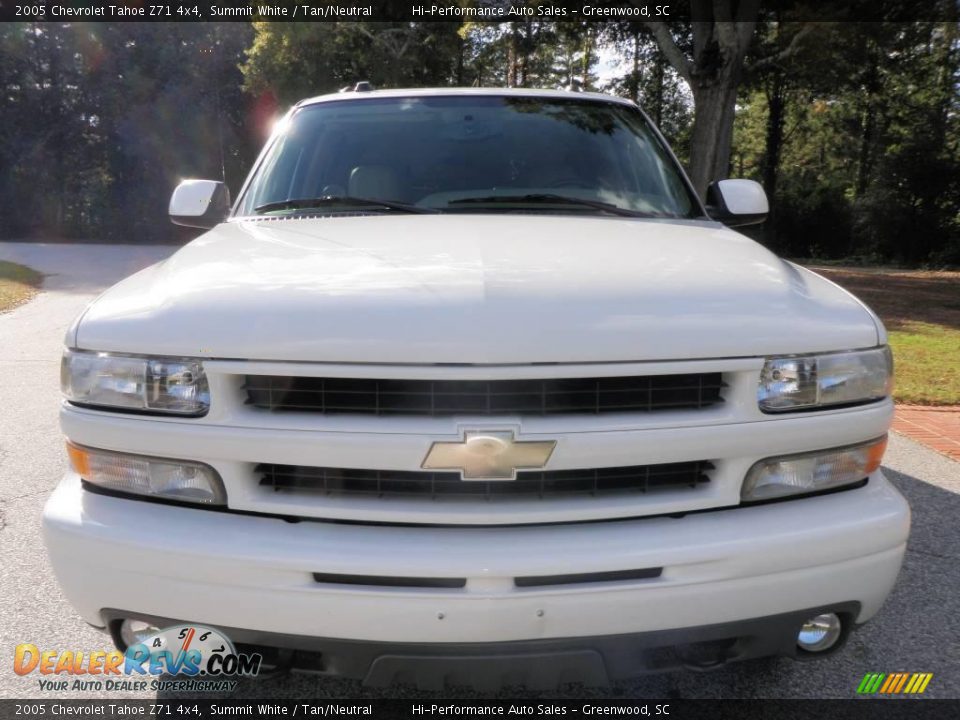 2005 Chevrolet Tahoe Z71 4x4 Summit White / Tan/Neutral Photo #10