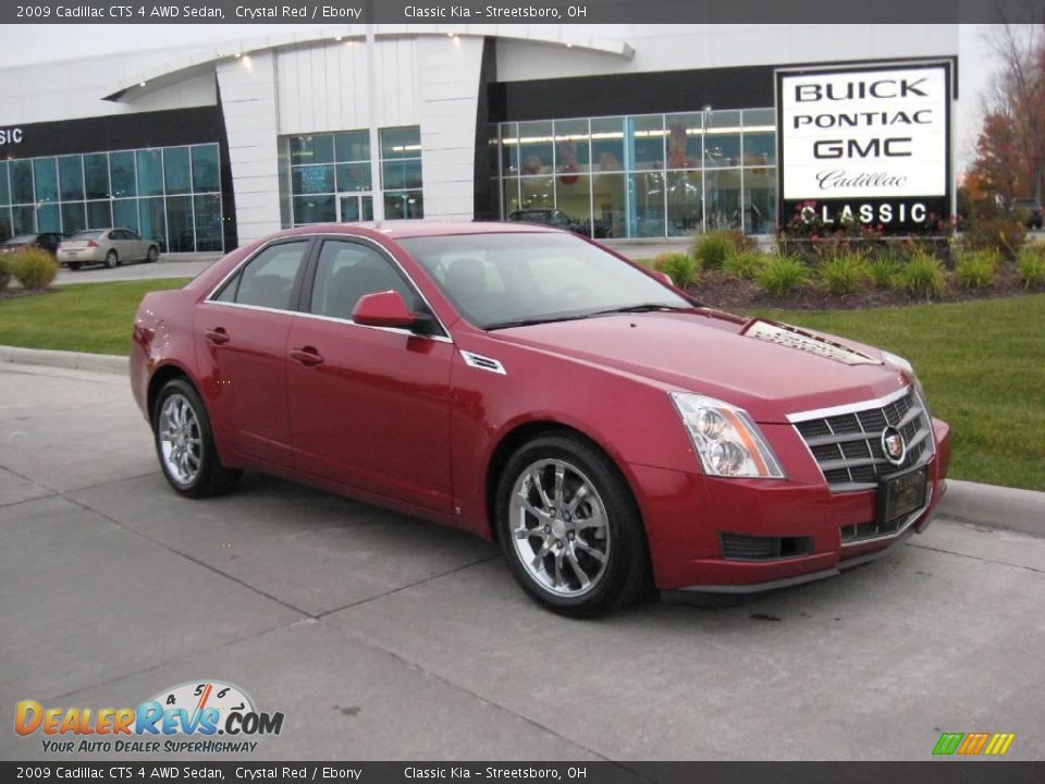 2009 Cadillac CTS 4 AWD Sedan Crystal Red / Ebony Photo #8
