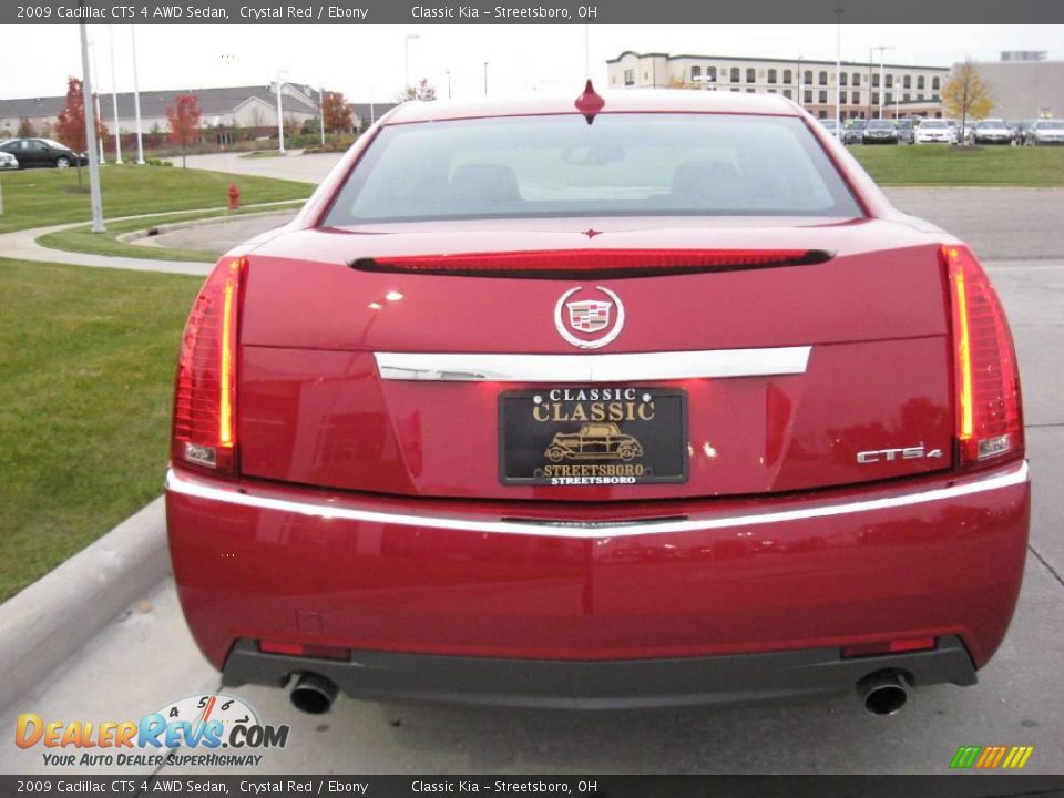 2009 Cadillac CTS 4 AWD Sedan Crystal Red / Ebony Photo #9