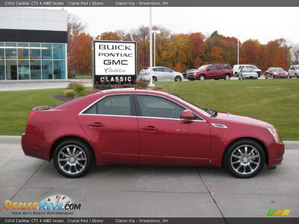 2009 Cadillac CTS 4 AWD Sedan Crystal Red / Ebony Photo #10