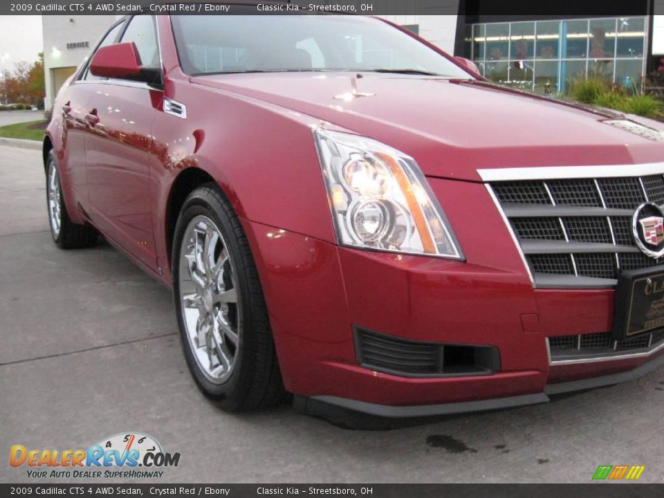 2009 Cadillac CTS 4 AWD Sedan Crystal Red / Ebony Photo #12