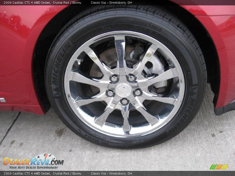 2009 Cadillac CTS 4 AWD Sedan Crystal Red / Ebony Photo #15