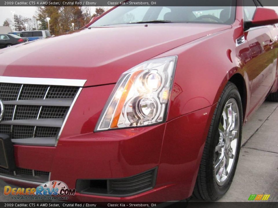 2009 Cadillac CTS 4 AWD Sedan Crystal Red / Ebony Photo #16
