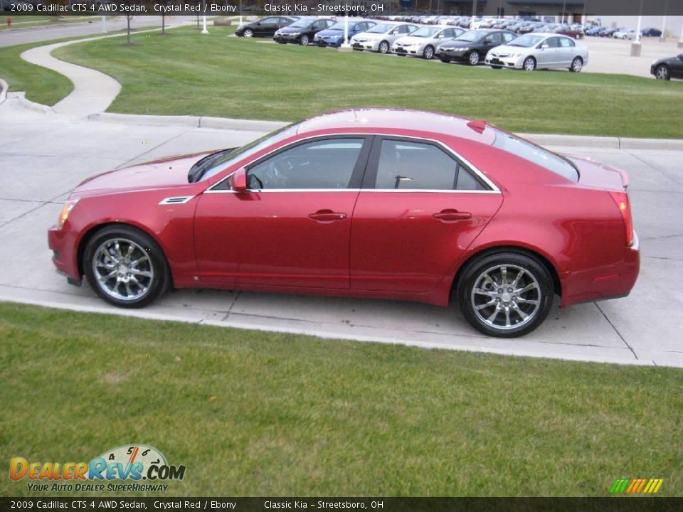 2009 Cadillac CTS 4 AWD Sedan Crystal Red / Ebony Photo #18