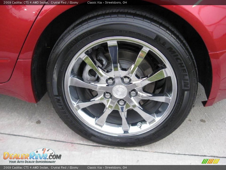 2009 Cadillac CTS 4 AWD Sedan Crystal Red / Ebony Photo #19