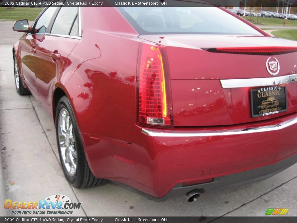 2009 Cadillac CTS 4 AWD Sedan Crystal Red / Ebony Photo #20
