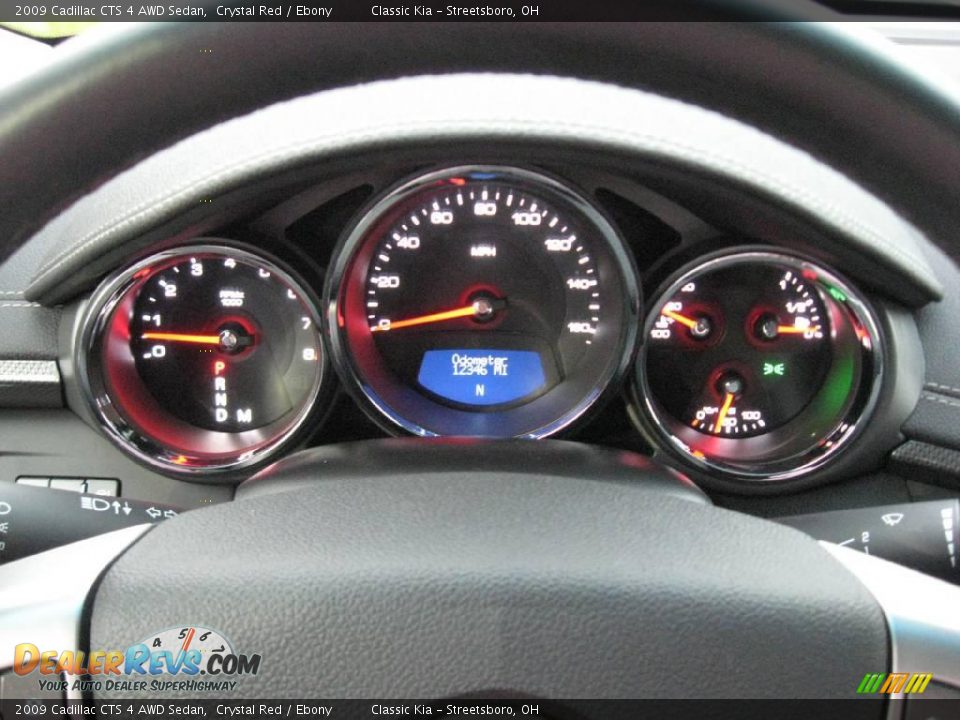 2009 Cadillac CTS 4 AWD Sedan Crystal Red / Ebony Photo #23