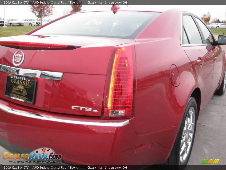 2009 Cadillac CTS 4 AWD Sedan Crystal Red / Ebony Photo #24