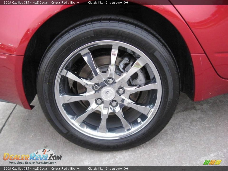 2009 Cadillac CTS 4 AWD Sedan Crystal Red / Ebony Photo #26