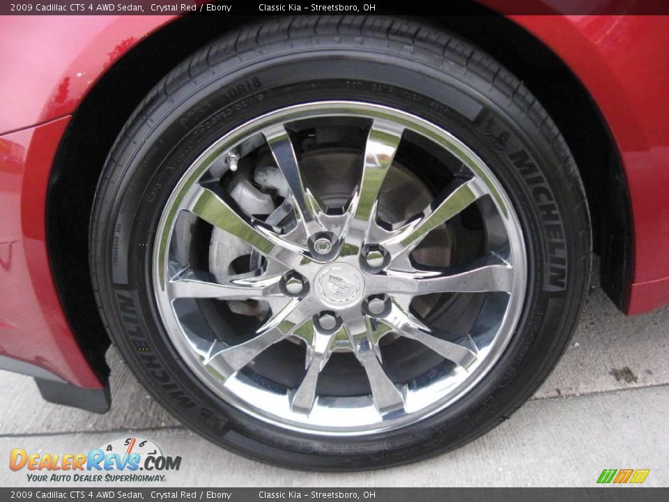 2009 Cadillac CTS 4 AWD Sedan Crystal Red / Ebony Photo #30