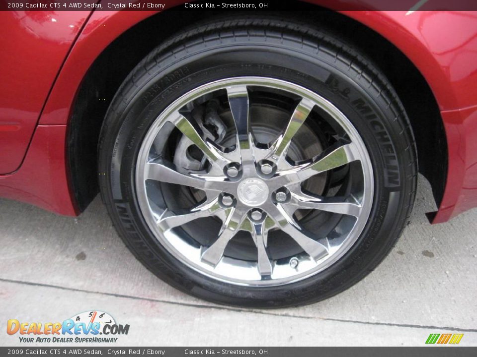 2009 Cadillac CTS 4 AWD Sedan Crystal Red / Ebony Photo #32