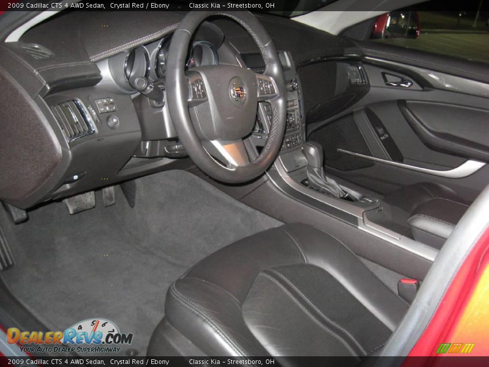 2009 Cadillac CTS 4 AWD Sedan Crystal Red / Ebony Photo #33