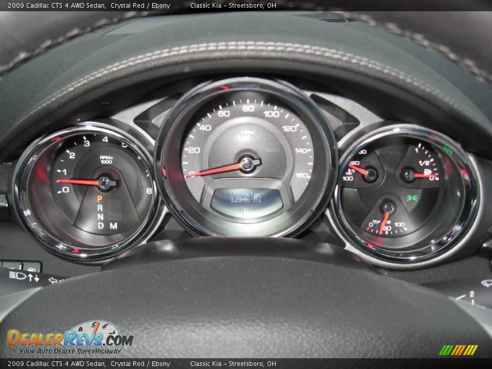 2009 Cadillac CTS 4 AWD Sedan Crystal Red / Ebony Photo #34