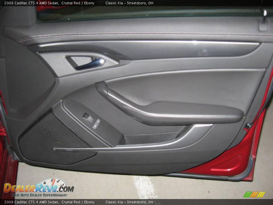 2009 Cadillac CTS 4 AWD Sedan Crystal Red / Ebony Photo #35