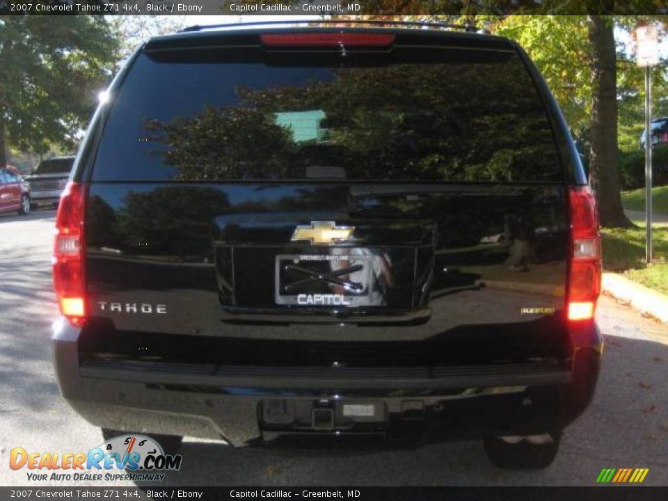 2007 Chevrolet Tahoe Z71 4x4 Black / Ebony Photo #3
