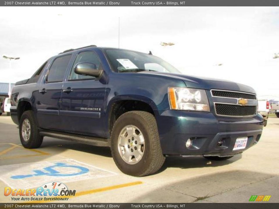 2007 Chevrolet Avalanche LTZ 4WD Bermuda Blue Metallic / Ebony Photo #3