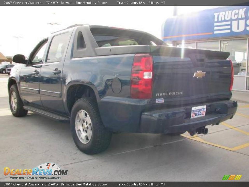2007 Chevrolet Avalanche LTZ 4WD Bermuda Blue Metallic / Ebony Photo #6