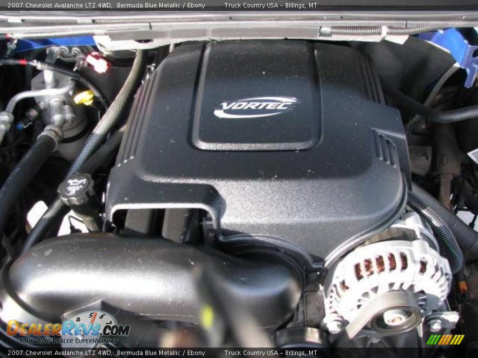 2007 Chevrolet Avalanche LTZ 4WD Bermuda Blue Metallic / Ebony Photo #14