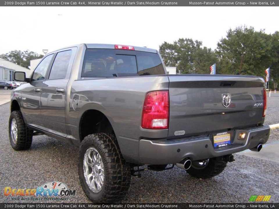 2009 Dodge Ram 1500 Laramie Crew Cab 4x4 Mineral Gray Metallic / Dark Slate/Medium Graystone Photo #3